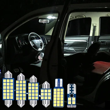 8pcs Auto LED Žarnice za Avto Notranje luči Komplet Za Citroen C4L 2013 2014 2015 2016 2017 Dome Branje Luči Škatle za Rokavice Prtljažnik, Svetilke  10